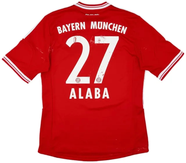 adidas 2013-14 Bayern Munich Home Shirt Alaba #27 - 5/10 - (M)