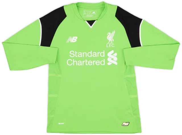 NewBalance 2016-17 Liverpool GK Shirt - 6/10 - (M.Boys)