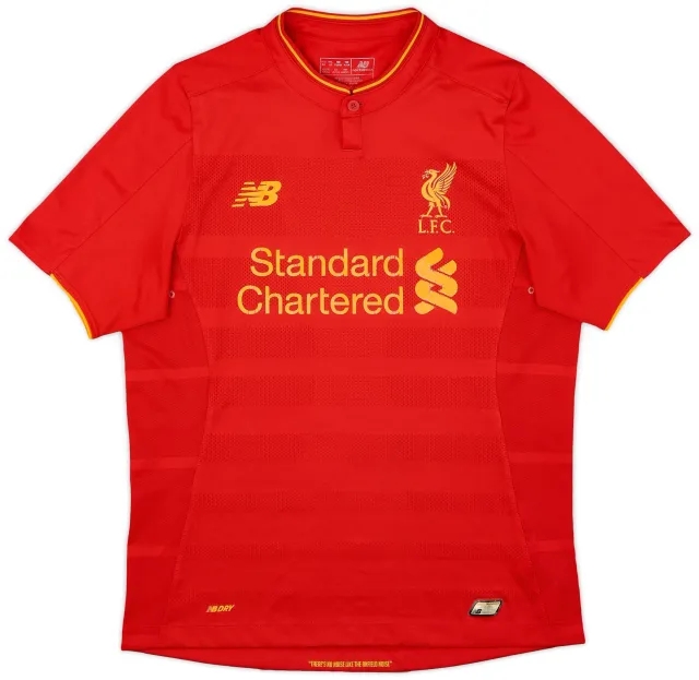 NewBalance 2016-17 Liverpool Home Shirt - 6/10 - (XL.Boys)