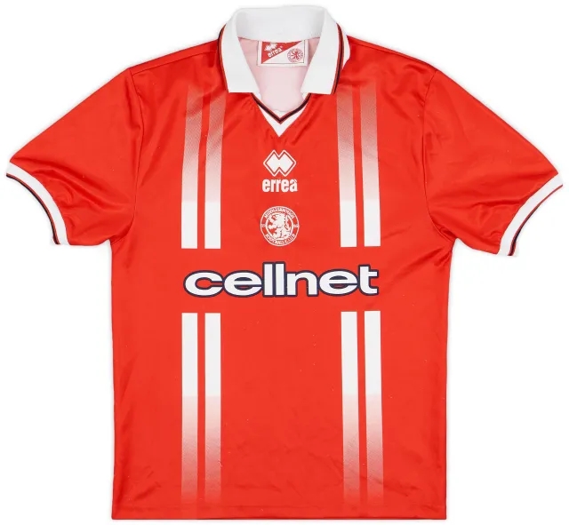 Errea 1998-99 Middlesbrough Home Shirt - 8/10 - (XL.Boys)