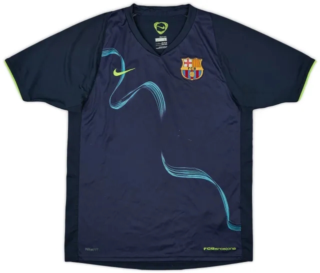 2007-08 Barcelona Nike Training Shirt - 9/10 - (L.Boys)
