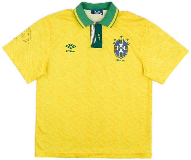 Umbro 1991-93 Brazil Home Shirt - 7/10 - (M)