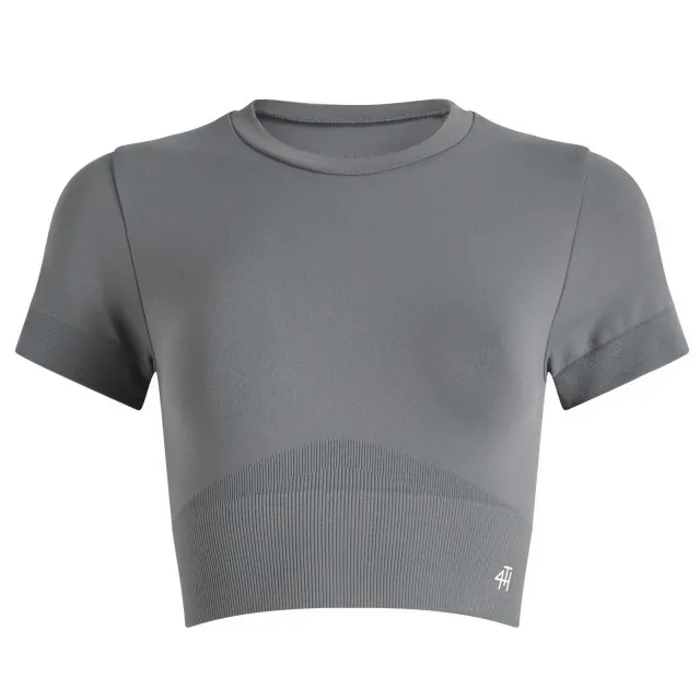 4th & Reckless Women's Brogan Sports Crop Top Grey