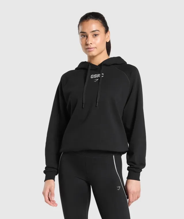 Marathon Running Graphic Hoodie - Black