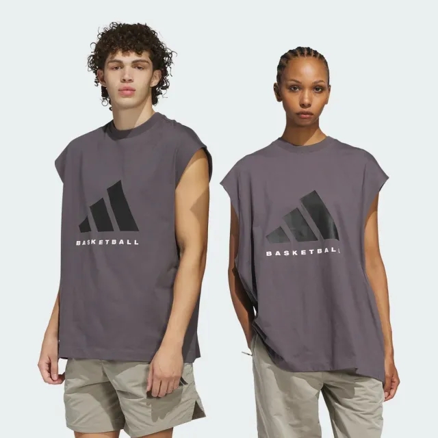 Adidas Basketball Unisex Sleeveless Tee In Multicolor