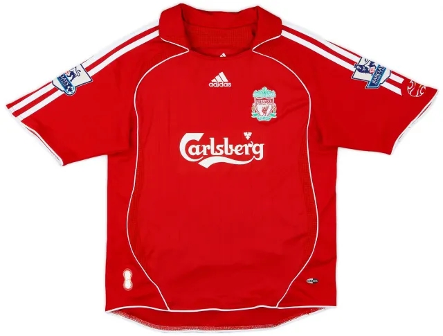 adidas 2006-08 Liverpool Home Shirt (L.Boys)