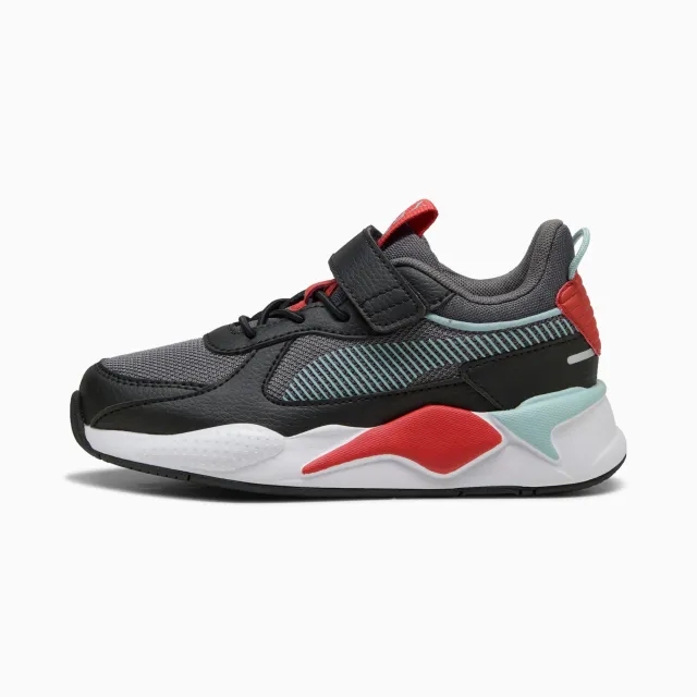 PUMA RS-X Kids Sneakers, Cool Dark Grey/Modern Mint