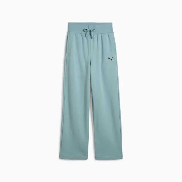PUMA Wardrobe Essentials Relaxed Wide Leg Sweatpants Youth, Modern Mint