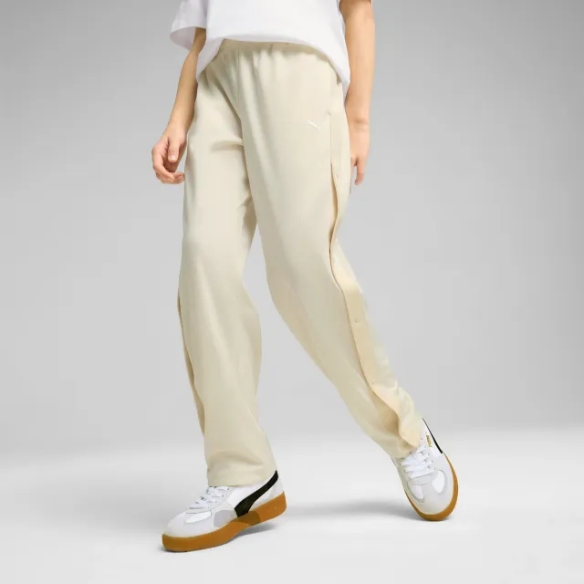 PUMA Wardrobe Ess Relaxed Popper Pants Youth, Alpine Snow