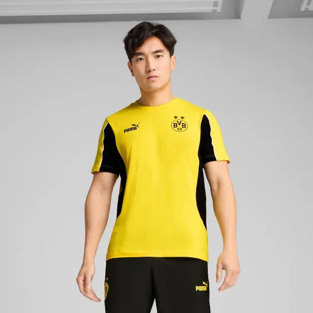 PUMA Borussia Dortmund Ftblarchive T-Shirt Men, Faster Yellow/Black