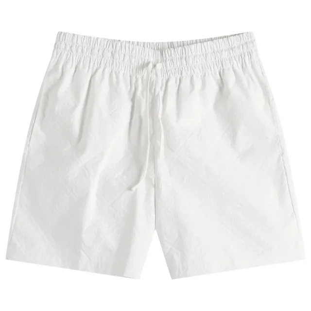 Casablanca Men's Monogram Drawstring Shorts White