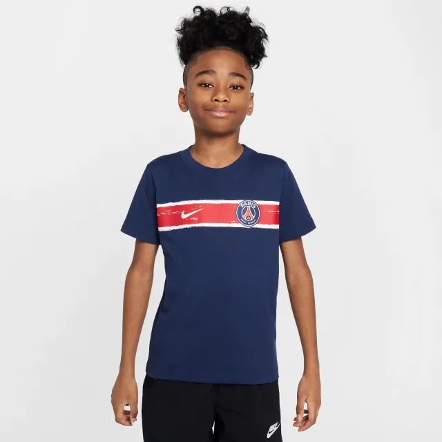 Nike Paris Saint Germain Heritage T-Shirt - Midnight Navy Kids - ['Blue']