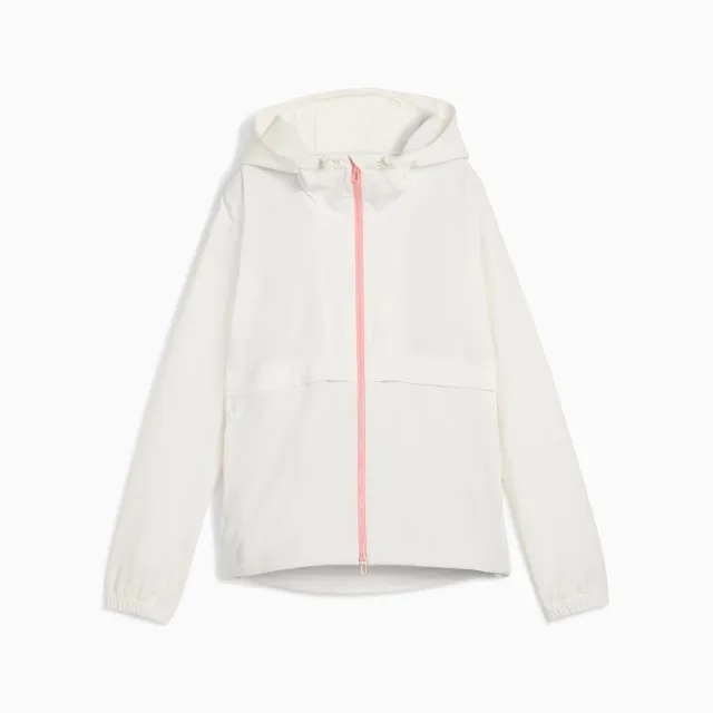 PUMA Ripguard Full Zip Jacket Women, Warm White/Pink Fruit