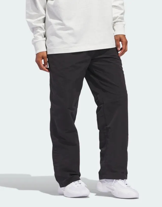 Adidas Performance Adidas Basketball Woven Snap Pants In Black