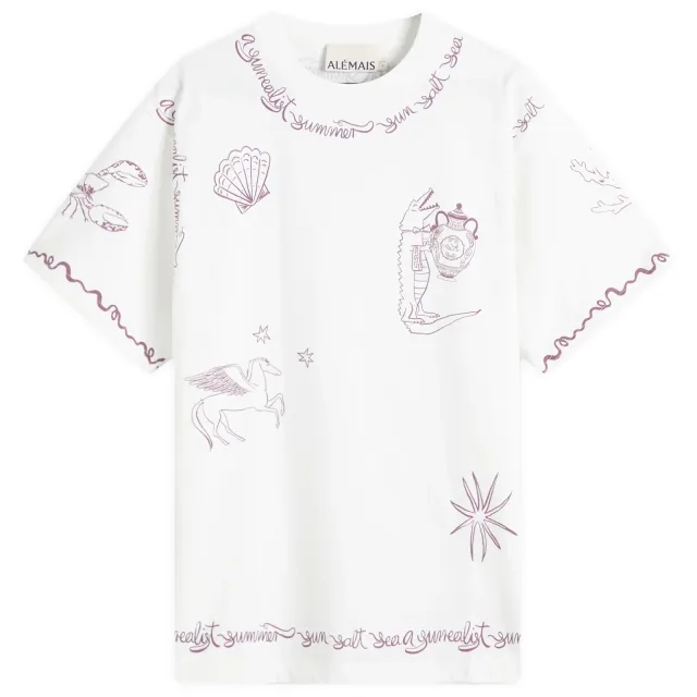 ALÉMAIS Women's Sammy T-Shirt Cream