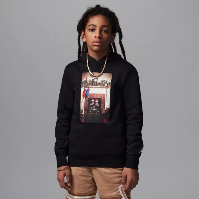 Nike Jordan Older Kids' (Boys') Pullover Hoodie - Black