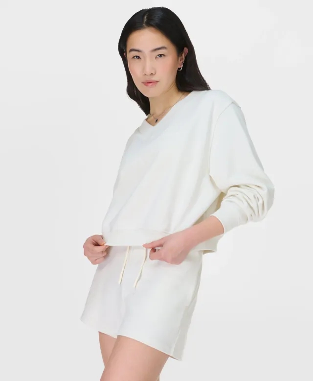 Revive Crop V-Neck Sweatshirt