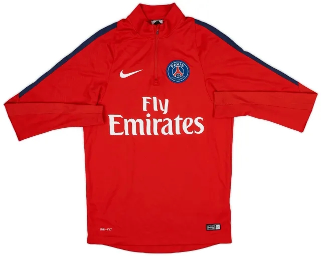 2016-17 Paris Saint-Germain Nike 1/4 Zip Drill Top - 8/10 - (S)