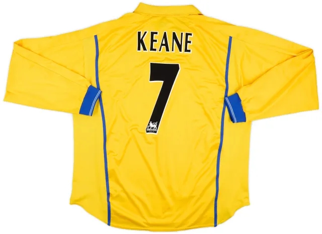 Nike 2000-02 Leeds United Away L/S Shirt Keane #7 - 5/10 - (XXL)