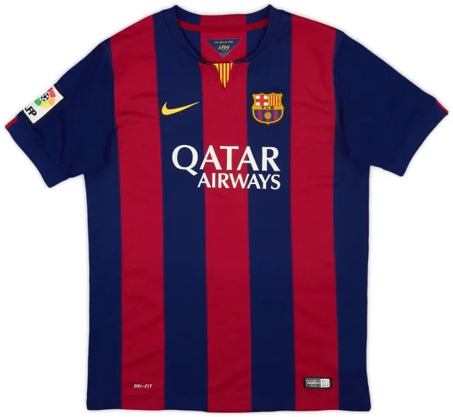 Nike 2014-15 Barcelona Home Shirt - 8/10 - (XL.Boys)