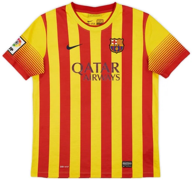 Nike 2013-15 Barcelona Away Shirt - 6/10 - (XL.Boys)