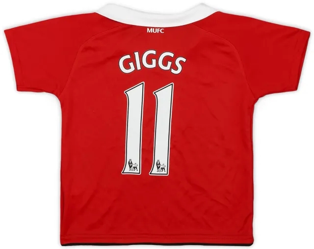 Nike 2010-11 Manchester United Home Shirt Giggs #11 - 5/10 - (3-4 Years)