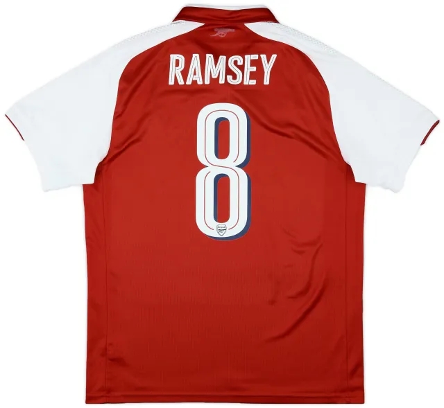 Puma 2017-18 Arsenal Home Shirt Ramsey #8 - 7/10 - (L)