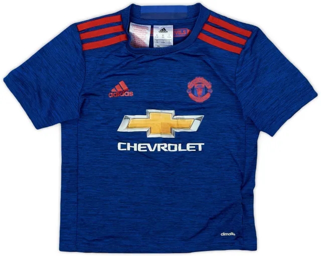 adidas 2016-17 Manchester United Away Shirt - 7/10 - (5-6 Years)