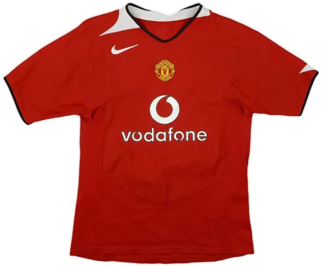 Nike 2004-06 Manchester United Home Shirt - 8/10 - (L.Boys)