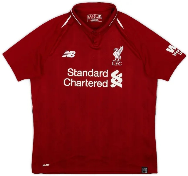 NewBalance 2018-19 Liverpool Home Shirt - 8/10 - (XL.Boys)