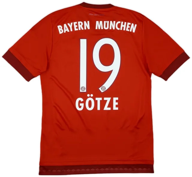adidas 2015-16 Bayern Munich Home Shirt Gotze #19 - 8/10 - (S)