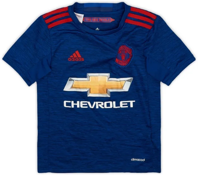 adidas 2016-17 Manchester United Away Shirt - 7/10 - (S.Boys)