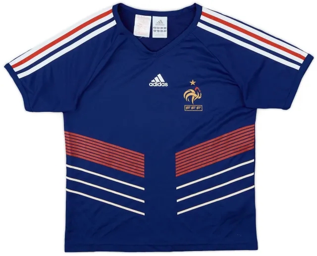adidas 2009-10 France Basic Home Shirt - 8/10 - (M.Boys)