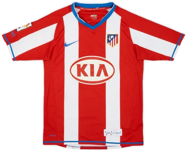 Nike 2007-08 Atletico Madrid Home Shirt - 5/10 - (L.Boys)
