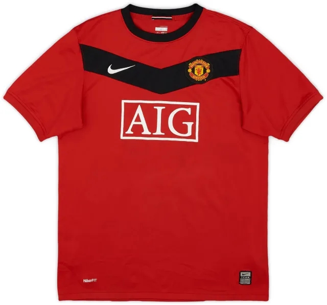 Nike 2009-10 Manchester United Home Shirt - 6/10 - (XL.Boys)
