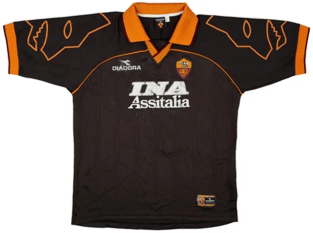 Diadora 1999-00 Roma Third Shirt #14 - 5/10 - (L)