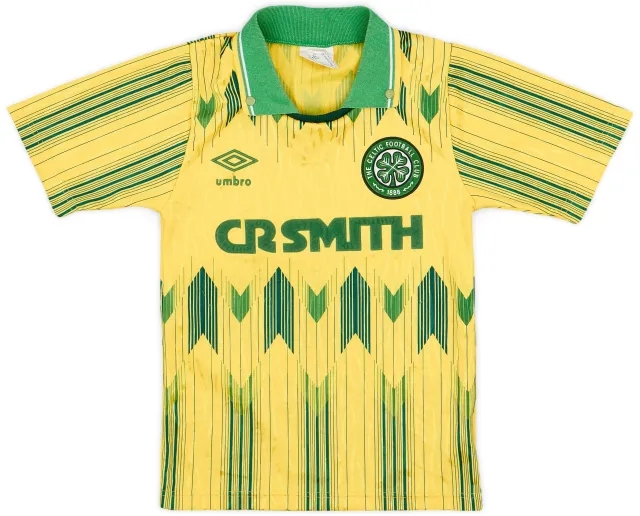 Umbro 1989-91 Celtic Away Shirt - 7/10 - (5-6 Years)