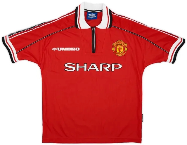 Umbro 1998-00 Manchester United Home Shirt - 9/10 - (Y)
