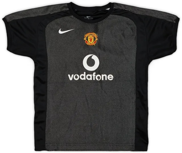 Nike 2004-05 Manchester United GK S/S Shirt - 8/10 - (7-8 Years)