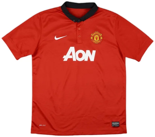Nike 2013-14 Manchester United Home Shirt - 8/10 - (XL.Boys)