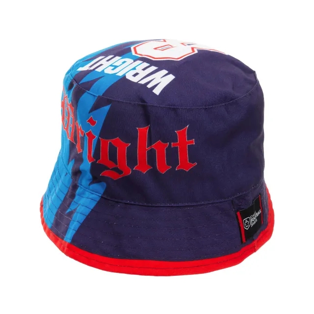 Accessories 1995-96 Arsenal Away Wright #8 Bucket Hat (Plus Size)