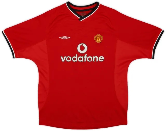 Umbro 2000-02 Manchester United Home Shirt - 8/10 - (L.Boys)