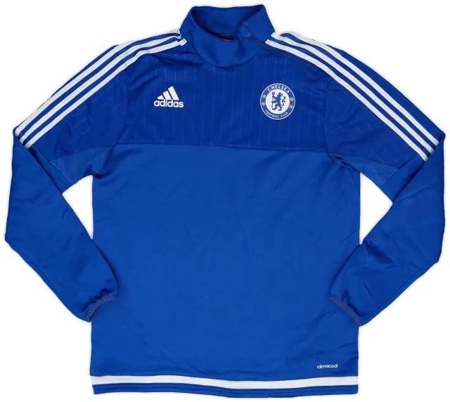 2015-16 Chelsea adidas 1/4 Zip Drill Top - 8/10 - (M)