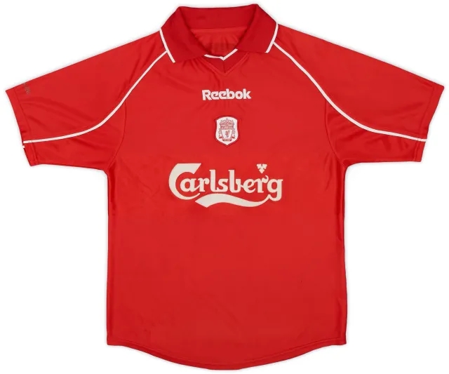 Reebok 2000-02 Liverpool Home Shirt - 7/10 - (XL.Boys)