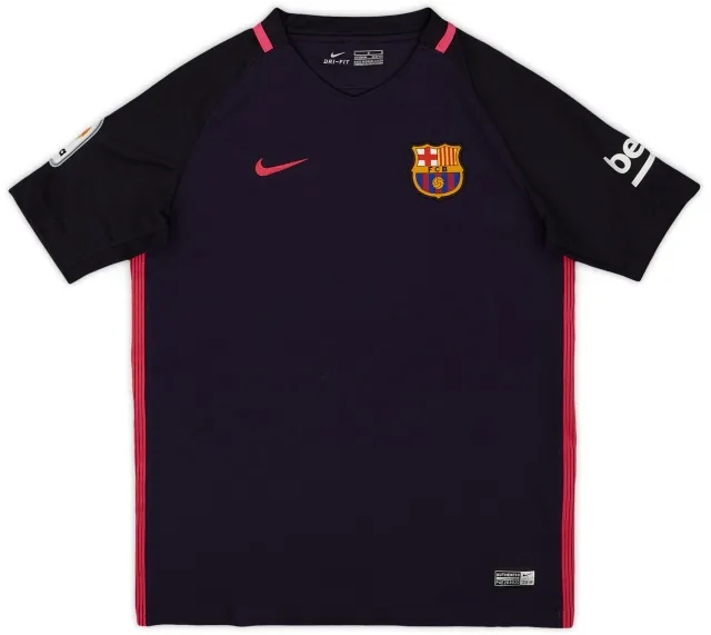 Nike 2016-17 Barcelona Away Shirt - 8/10 - (L.Boys)