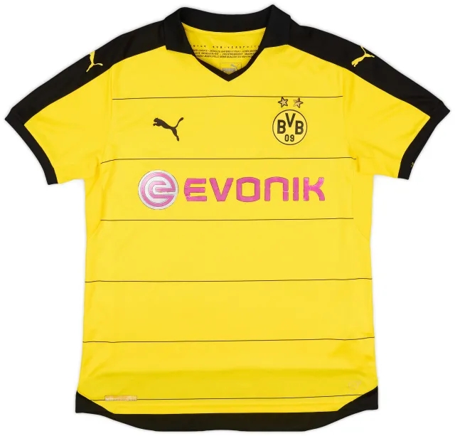 Puma 2015-16 Borussia Dortmund Home Shirt - 6/10 - (L)