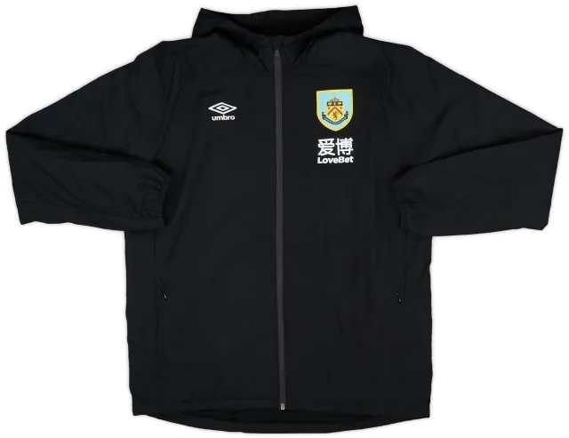 2019-20 Burnley Umbro Hooded Rain Jacket - 9/10 - (L)