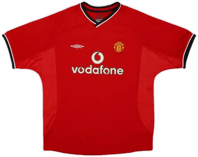 Umbro 2000-02 Manchester United Home Shirt - 5/10 - (L.Boys)