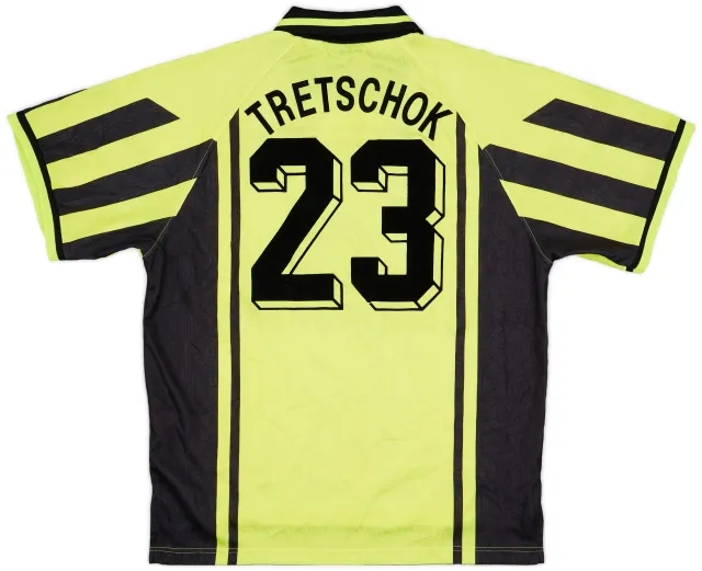 Nike 1996-97 Borussia Dortmund Home Shirt Tretschok #23 - 9/10 - (XL)