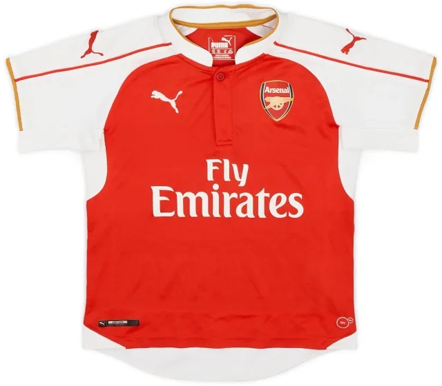 Puma 2015-16 Arsenal Home Shirt - 8/10 - (6-7 Years)